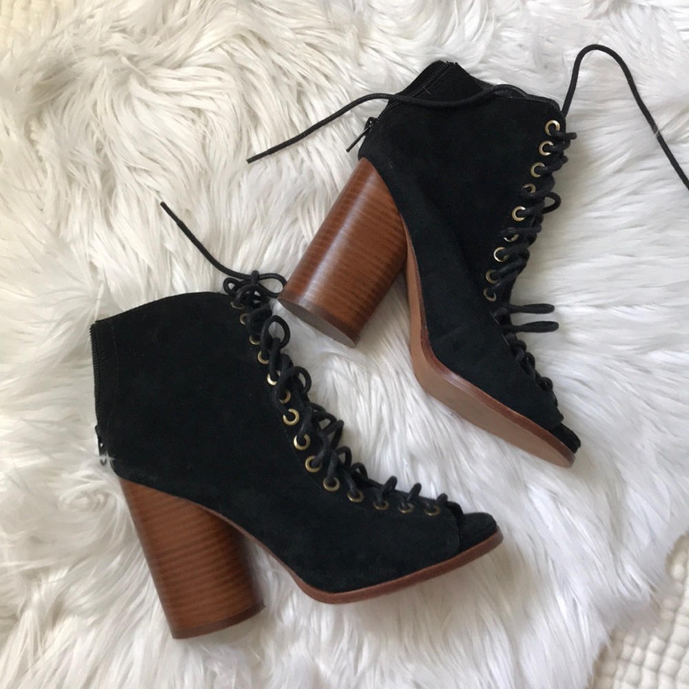 Jeffrey Cambell Lace Up Wedge Heel
